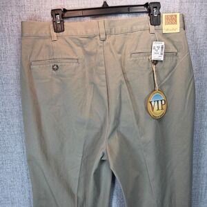 JOS A BANKS VIP "Tiez" Classic Tan Taupe Cotton Pants 36x32 NWT Preppy College